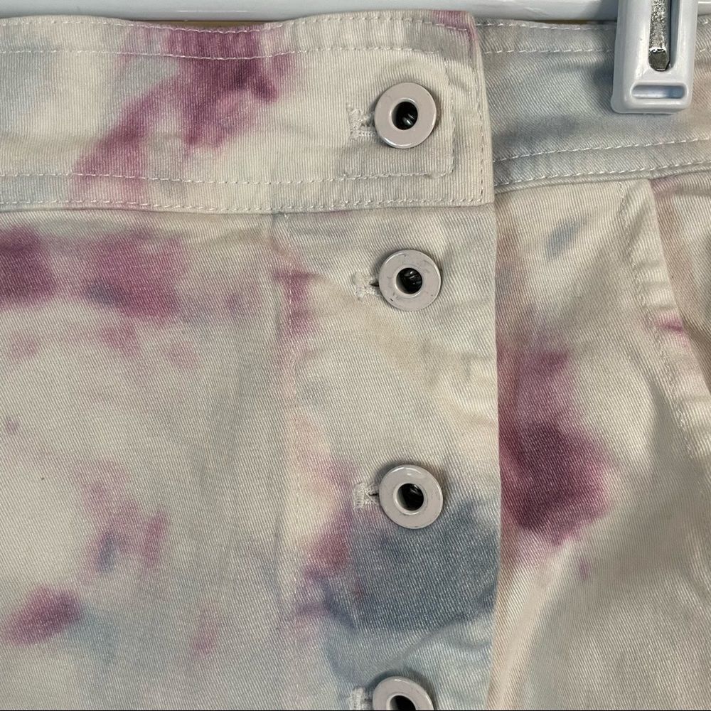 Anthropologie Kimmie Button Tie Dye Midi Skirt - Picture 3 of 7